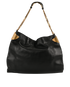 Chain Hobo Bag, &pound;450, Handbags, Black, Leather, Back view